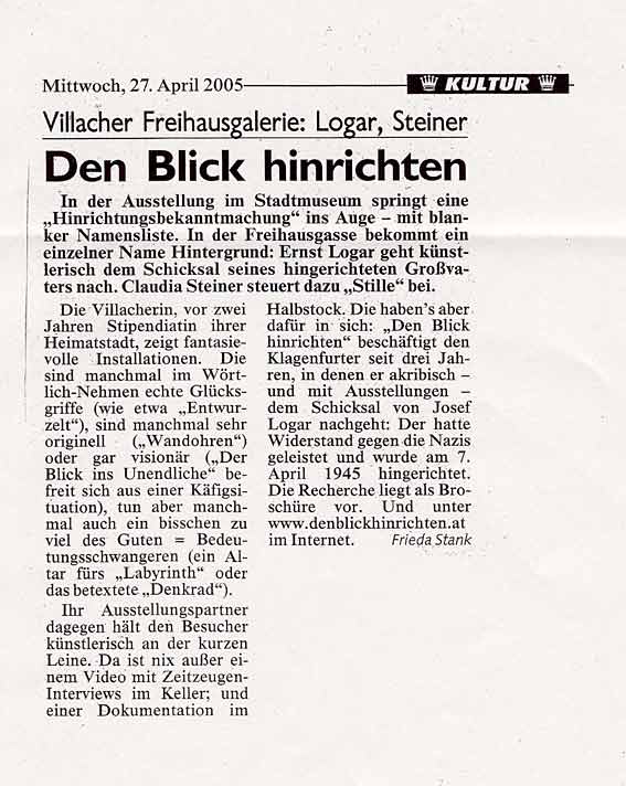 Kleine Zeitung - 09-04-05